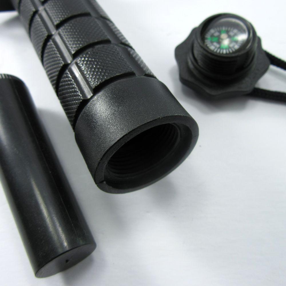 Survivor Hunting Knife Black Tactical Rambo Style w/ Survival Kit Knife-Fixed - Tophatter Daily Deals