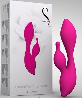 Swan The Swan Cygnet Vibrator Pink 18.8 cm Dual Motor Waterproof Silicone > Vibrators > Ladies > Rabbit - Tophatter Daily Deals
