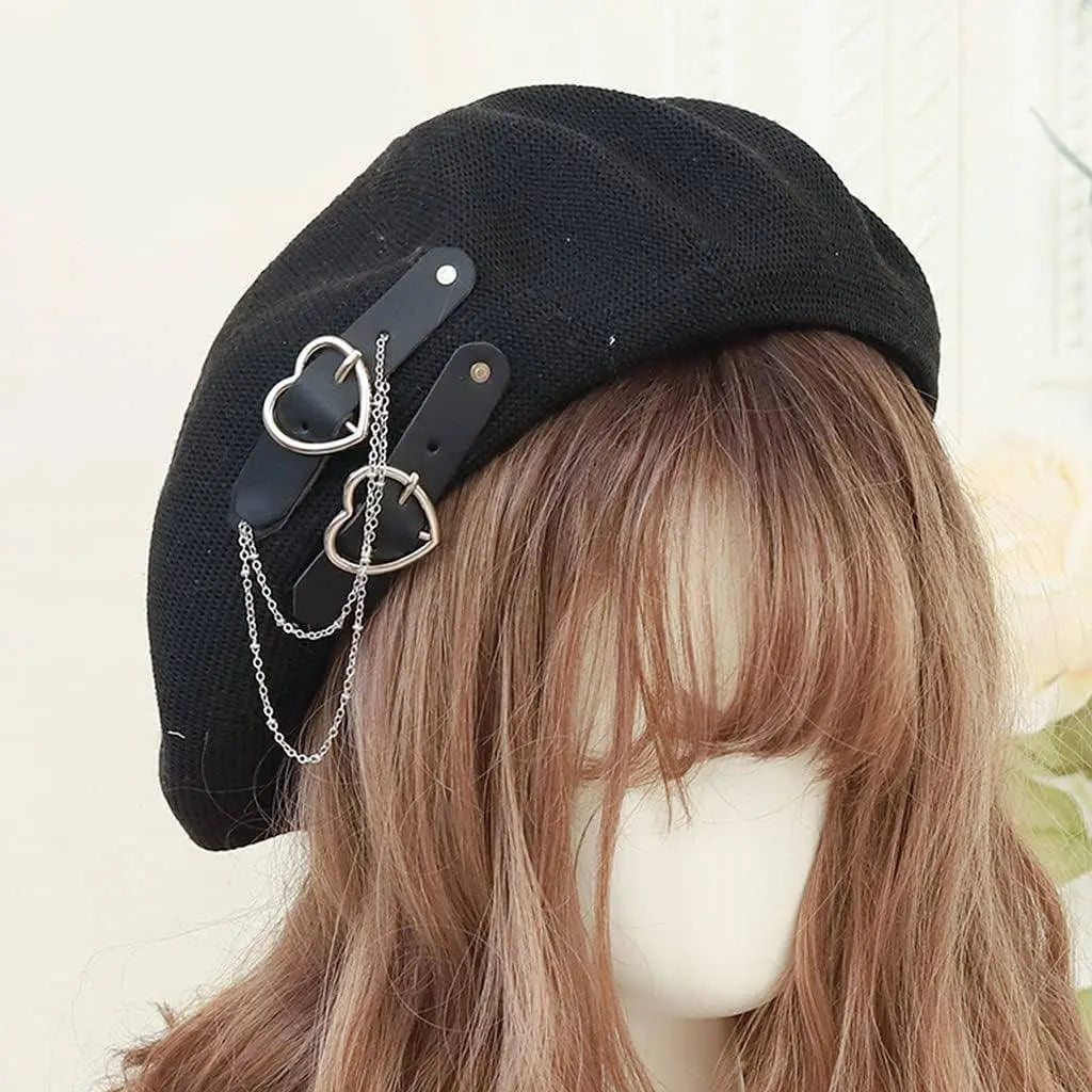 Sweet Fresh Punk Beret Lolita Hat - Tophatter Daily Deals
