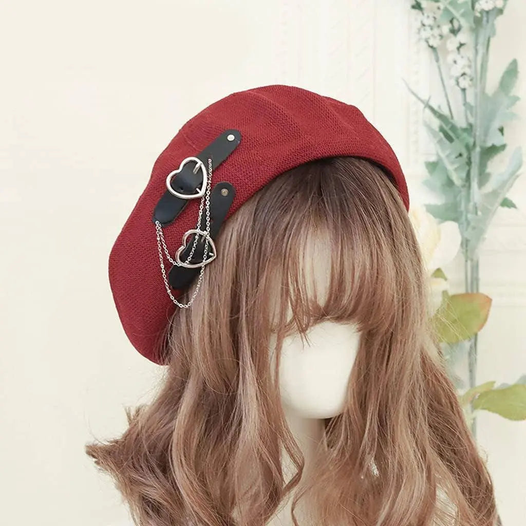 Sweet Fresh Punk Beret Lolita Hat - Tophatter Daily Deals