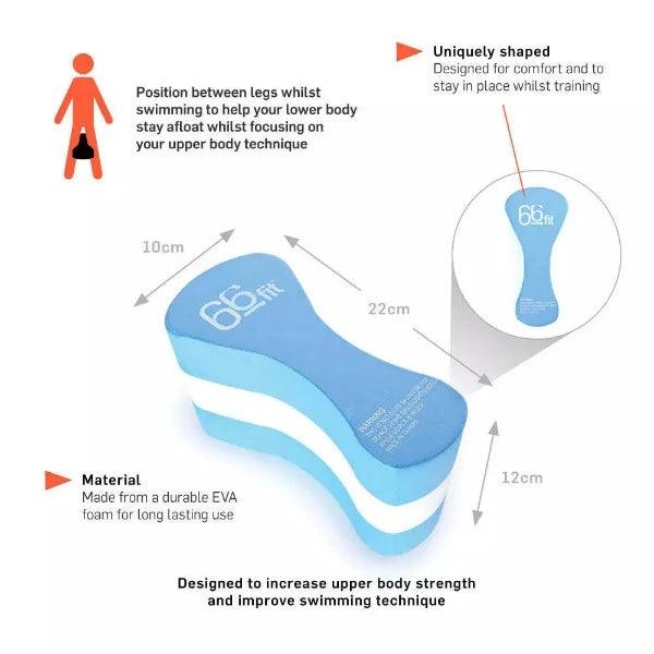 Swimmers Pull Buoy - 66fit Contoured Swimming Pull Buoy Float Swim Pool Training Float Aid Swimming - Tophatter Daily Deals