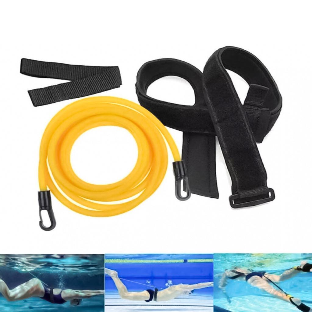 Swim Resistance Band - 3M/4M Swim Trainer Belt Swimming Resistance Tether Leash Pool Training Harness Swimming - Tophatter Daily Deals