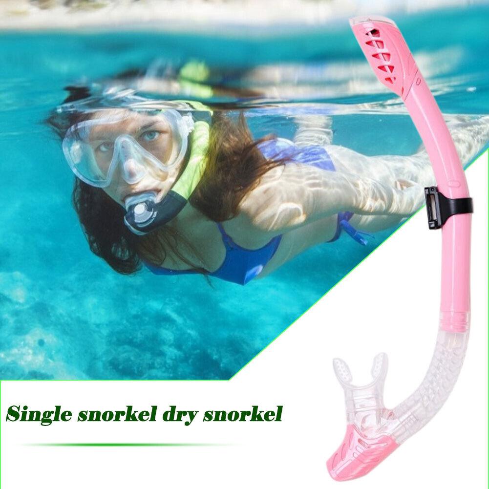 Swimming Breathing Tube - Dry Snorkel-Diving Snorkel For Scuba Diving Freediving Snorkeling With Top Dry Valve And Comfortable Mouthpiece Snorkel Swimming - Tophatter Daily Deals