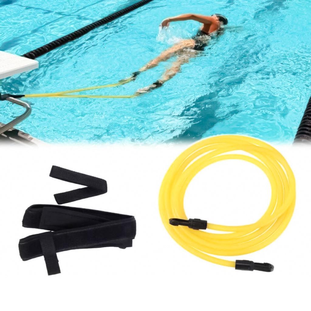 Swim Resistance Band - 3M/4M Swim Trainer Belt Swimming Resistance Tether Leash Pool Training Harness Swimming - Tophatter Daily Deals