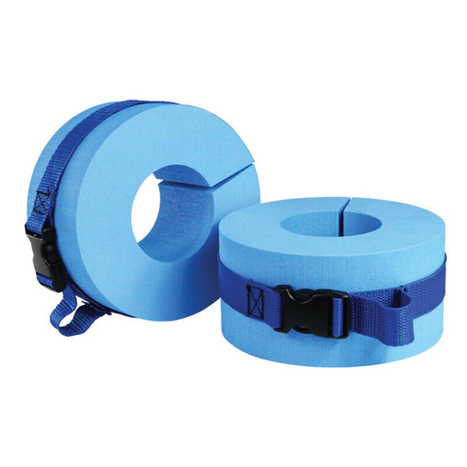 Pulling Ankle Strap Swimming - Swimming Ankle Bands, Set of 2 Foam Swim Aquatic Cuffs, Water Aerobics Float Ring, Blue Ankles Arms Belts with Quick Release Buckle for Swim Fitness Training Swimming - Tophatter Daily Deals