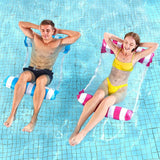 Inflatable Float for Pool - 2x Inflatable Pool Floats Water Floating Pool Lounge Bed Swimming - Tophatter Daily Deals