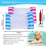 Inflatable Float for Pool - 2x Inflatable Pool Floats Water Floating Pool Lounge Bed Swimming - Tophatter Daily Deals