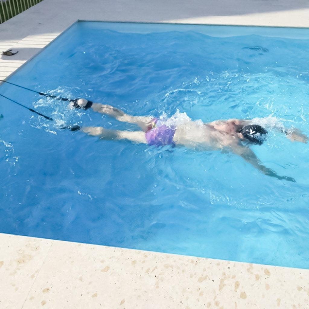 Swim Resistance Band - 3M/4M Swim Trainer Belt Swimming Resistance Tether Leash Pool Training Harness Swimming - Tophatter Daily Deals