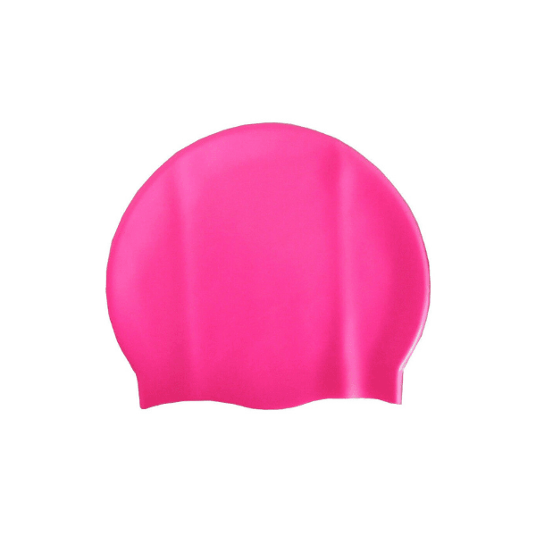 Waterproof Swimming Cap - Swimming Hat Waterproof Silicone Shower Pool Cap | High Quality Silicone Swimming Caps | One Size Fits All Pink Swimming - Tophatter Daily Deals