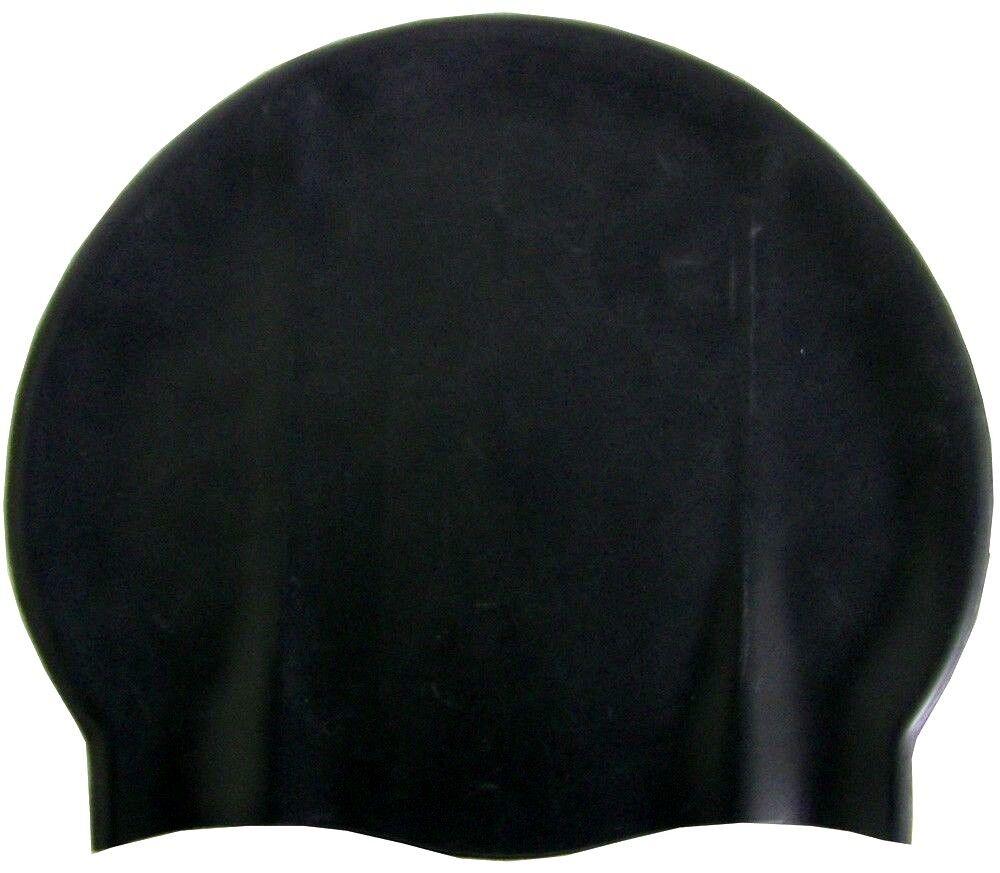 Waterproof Swimming Cap - Swimming Hat Waterproof Silicone Shower Pool Cap | High Quality Silicone Swimming Caps | One Size Fits All Black Swimming - Tophatter Daily Deals
