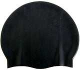 Waterproof Swimming Cap - Swimming Hat Waterproof Silicone Shower Pool Cap | High Quality Silicone Swimming Caps | One Size Fits All Black Swimming - Tophatter Daily Deals