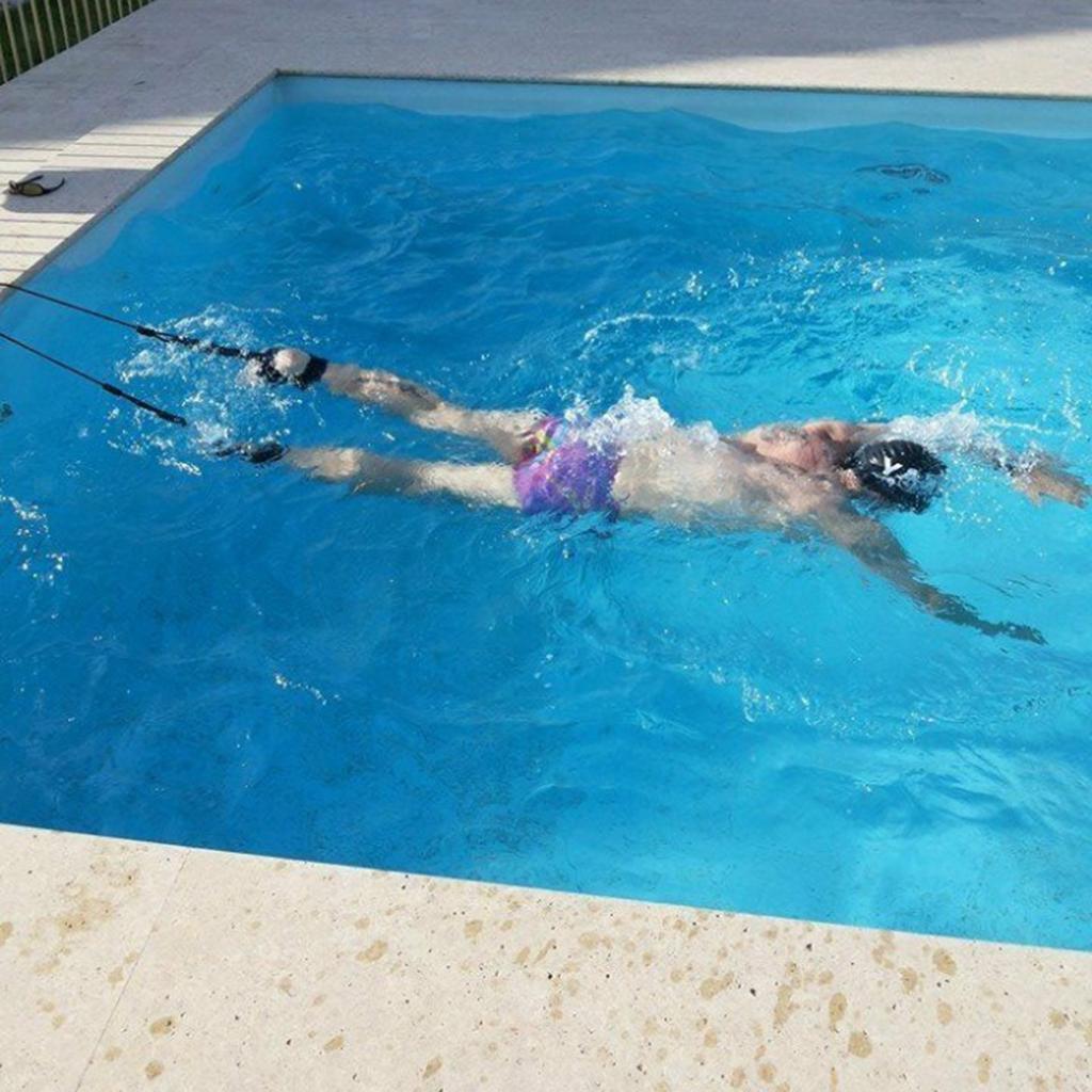 Swim Resistance Band - 3M/4M Swim Trainer Belt Swimming Resistance Tether Leash Pool Training Harness Swimming - Tophatter Daily Deals