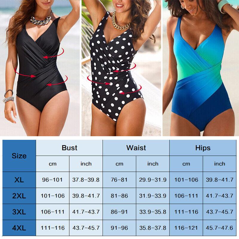 Tummy Control Swimming Suits - Lady Plus Size Swimming Monokini Swimsuit Bikini Swimwear Control Tummy Costume Swimming - Tophatter Daily Deals