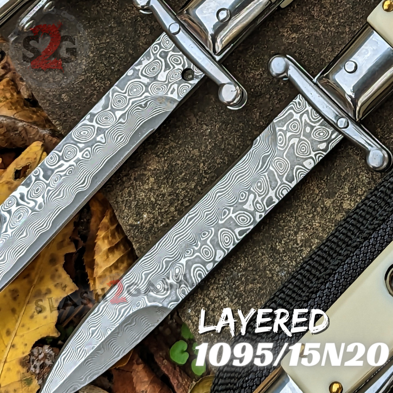 Swinguard Stiletto Knife Rare Italian Style Automatic - Asst. Colors Knife-Auto - Tophatter Daily Deals