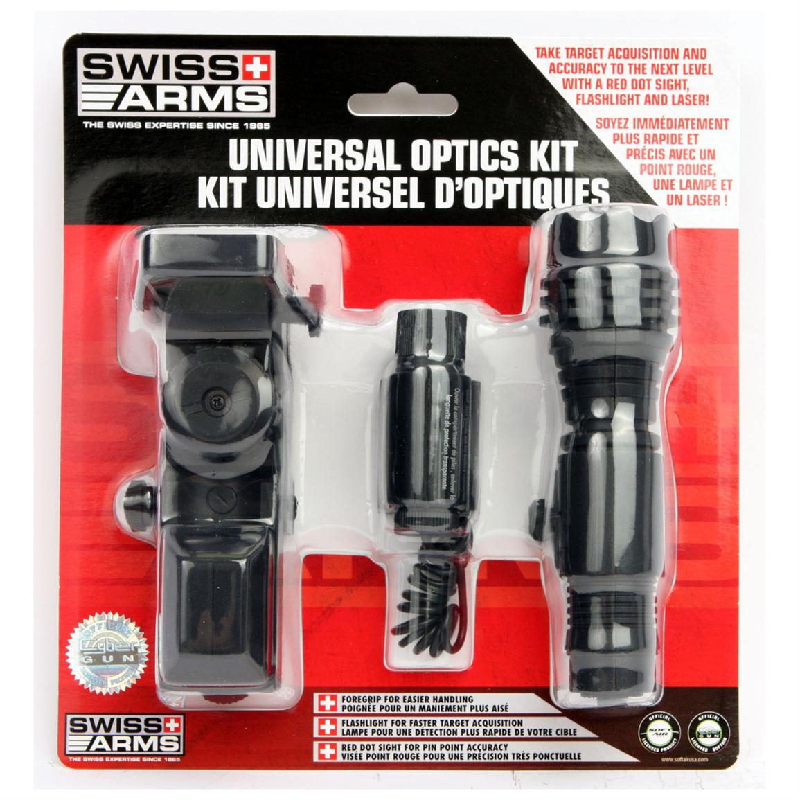 Swiss Arms® Optics Accessory Kit - Universal Airsoft Laser, Light, Sight Airsoft-Accessories/Scopes - Tophatter Daily Deals