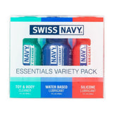 Swiss Navy Essentials 30ml Lubricant Travel Kit 3 Piece Set > Lube > Water Based - Tophatter Daily Deals