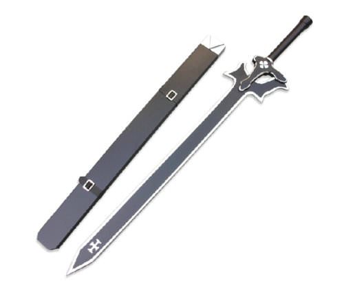 Fantasy Wooden Anime Blade Sword SAO Kirito Elucidator Cosplay Prop Collectible Weapons - Tophatter Daily Deals