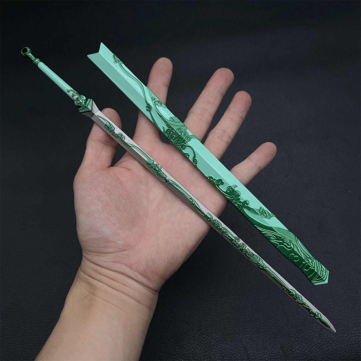 Anime Peripherals Metal Tiny Sword Replicas Blue Sea Sword - Tophatter Daily Deals