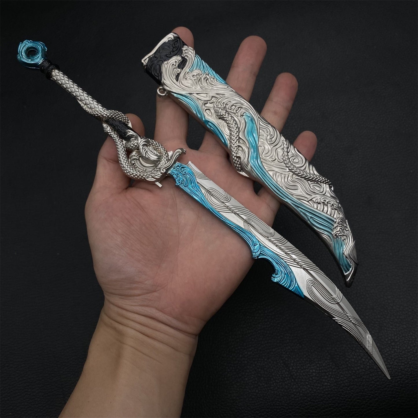 Anime Peripherals Metal Tiny Sword Replicas Flying Waves Broadsword - Tophatter Daily Deals