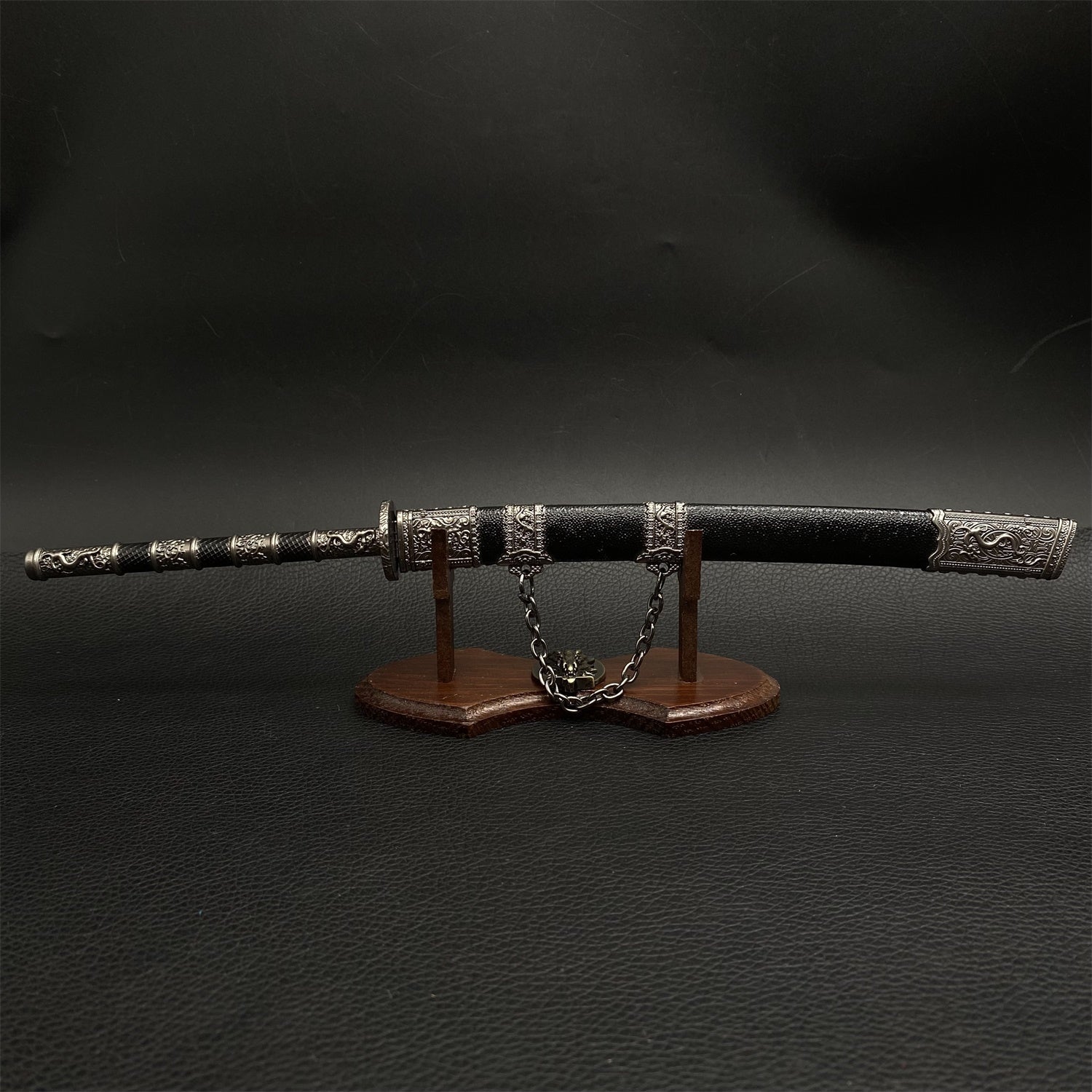 Chinese Style Swords Metal Tiny Sword Replicas Kangxi Emperor's Blades & Stand - Tophatter Daily Deals