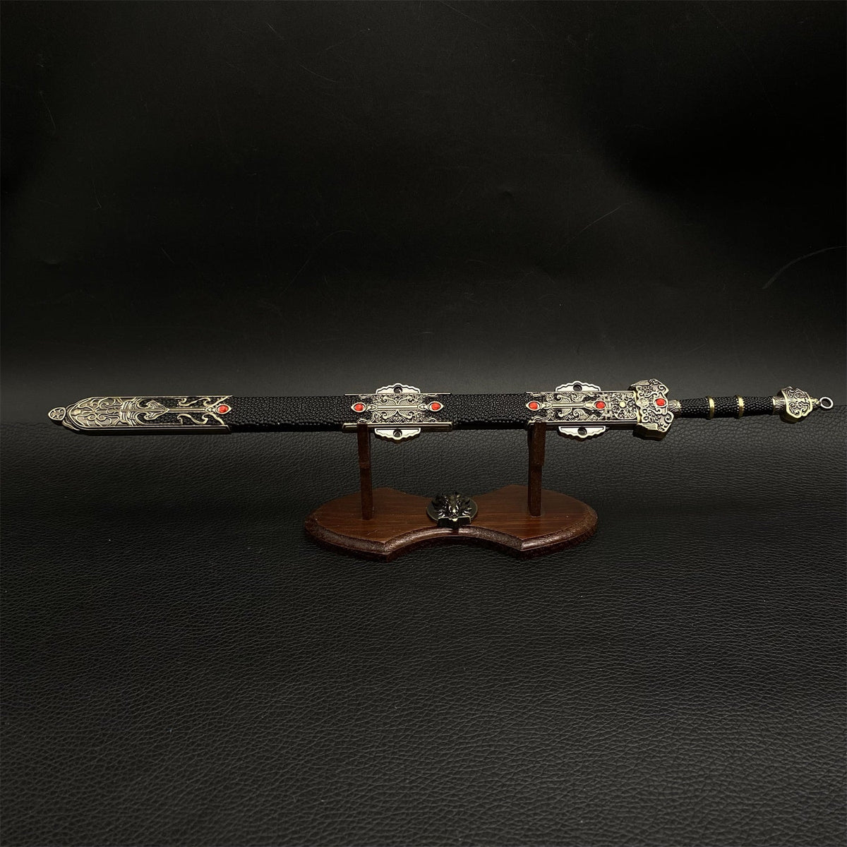 Chinese Style Swords Metal Tiny Sword Replicas Star Sword & Stand - Tophatter Daily Deals