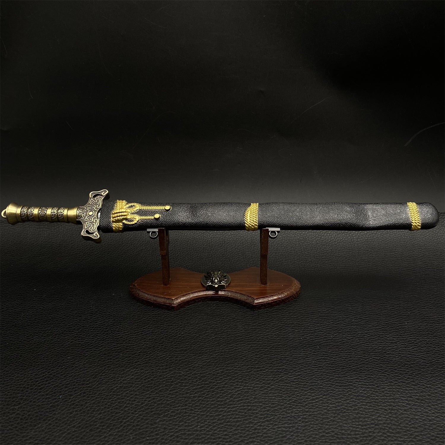 Chinese Style Swords Metal Tiny Sword Replicas Swordmaster Sword & Stand - Tophatter Daily Deals