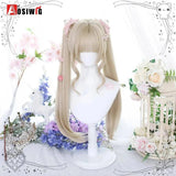 Synthetic Red Long Curly Double ponytail Lolita Cosplay Halloween Wig Female Wig with Ponytail Natural Fake Hair For Women - Tophatter Daily Deals