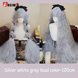 Synthetic Red Long Curly Double ponytail Lolita Cosplay Halloween Wig Female Wig with Ponytail Natural Fake Hair For Women - Tophatter Daily Deals