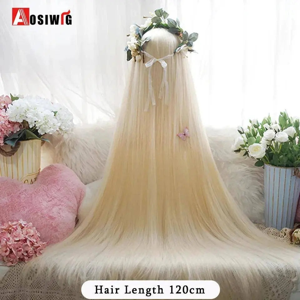 Synthetic Red Long Curly Double ponytail Lolita Cosplay Halloween Wig Female Wig with Ponytail Natural Fake Hair For Women - Tophatter Daily Deals