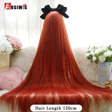 Synthetic Red Long Curly Double ponytail Lolita Cosplay Halloween Wig Female Wig with Ponytail Natural Fake Hair For Women - Tophatter Daily Deals