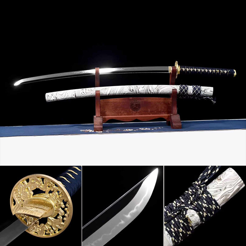 T10 Wave Katana with Mirror-Polished Finish - Tophatter Daily Deals