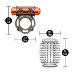 Stay Hard Vibrating Cock Ring Set With Textured Sleeve - Stamina Enhancer > Cock Ring > Vibrating - Tophatter Daily Deals