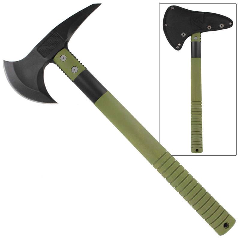 Rugged Camping Congo Basin Wilderness Outdoor Hatchet Axe Collectible Weapons - Tophatter Daily Deals