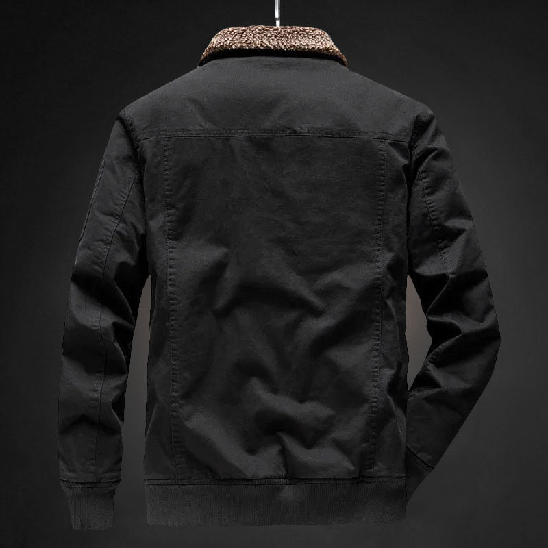 Insulating Men's Bomber Jacket - Sherpa Lined, For Winter - Tophatter Daily Deals