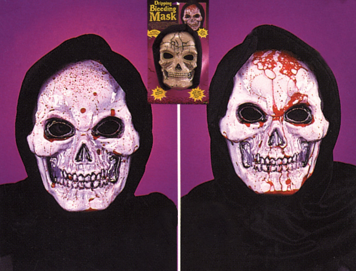 Bleeding Skull Mask Halloween Skeleton Decorations - Tophatter Daily Deals