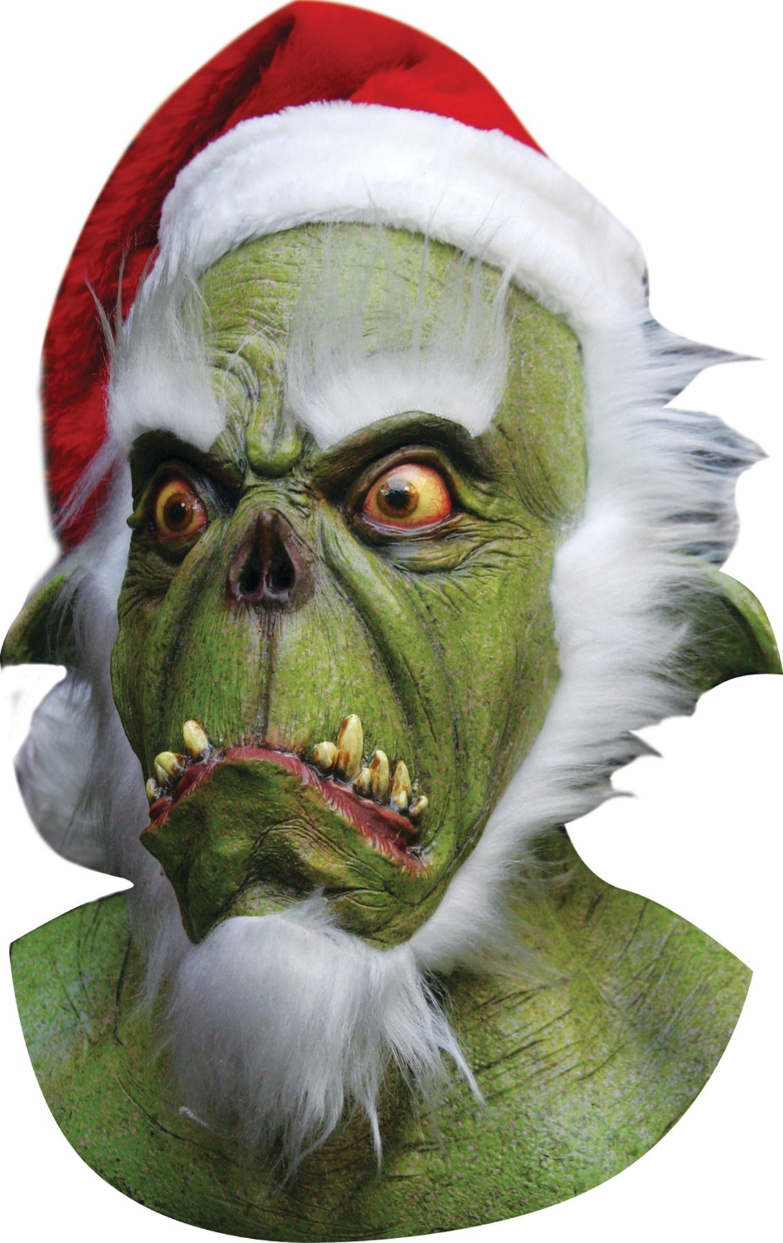 Green Santa Latex Mask Christmas Decorations & Props - Tophatter Daily Deals
