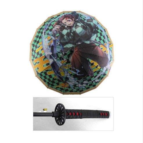 Kamado Tanjirouu Anime Demon Slayer Cosplay Umbrella Automatic Folding - Tophatter Daily Deals