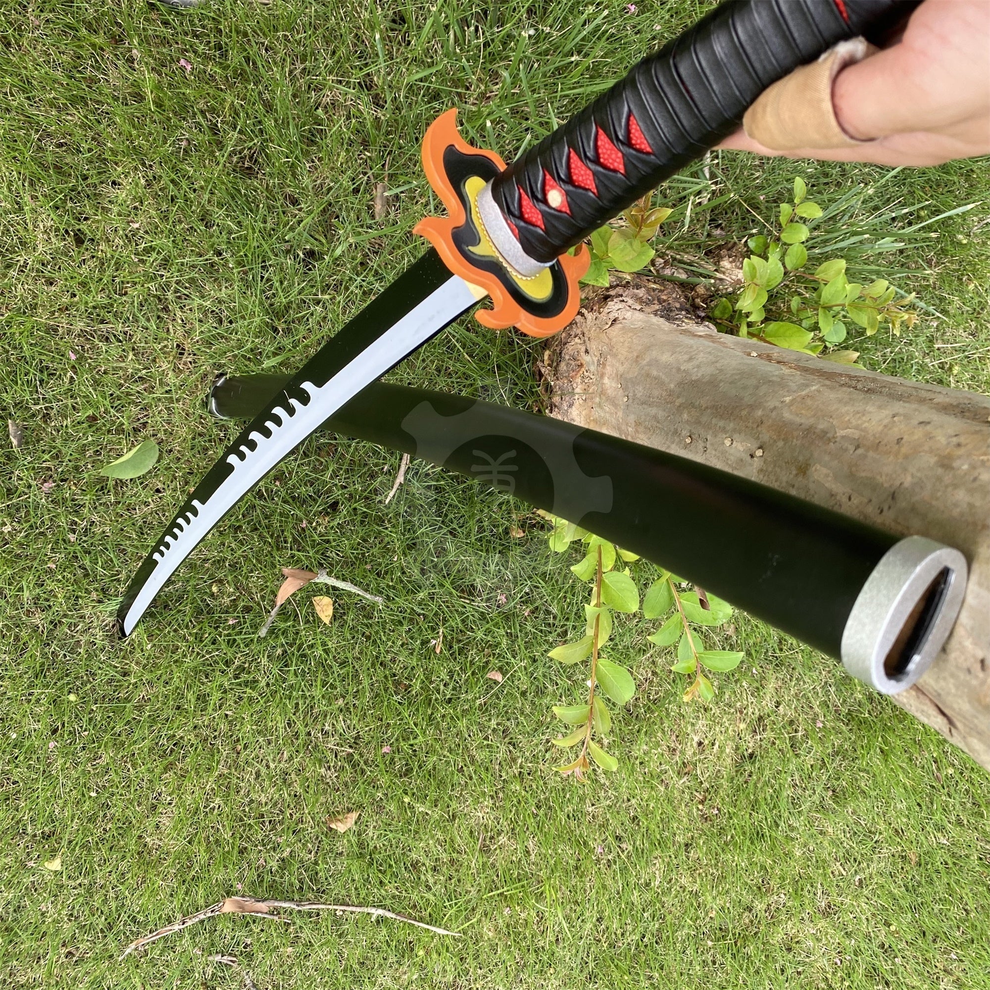 Tanjiro 3rd Nichirin Sword Katana 1045 Carbon Steel Version - Tophatter Daily Deals