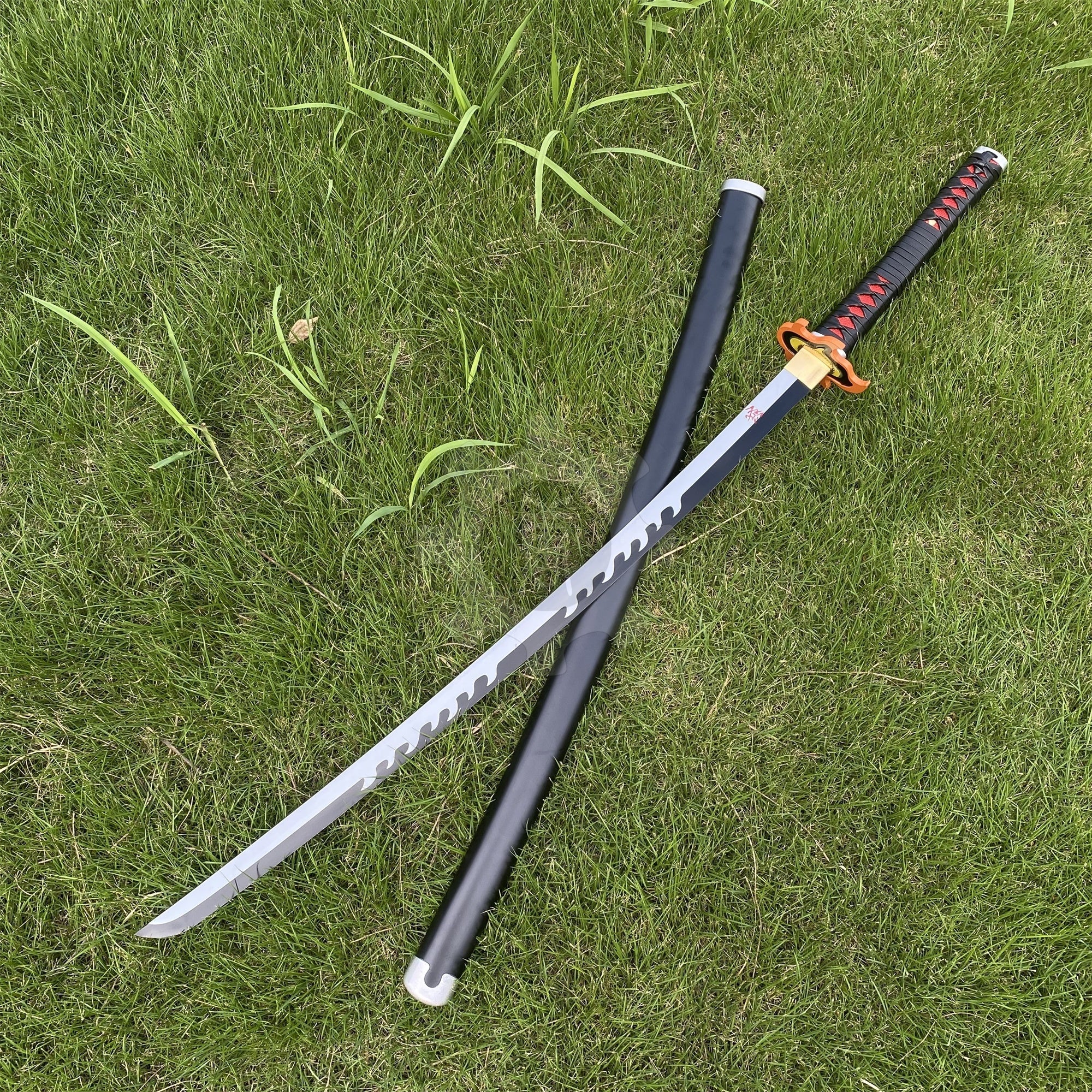 Tanjiro 3rd Nichirin Sword Katana 1045 Carbon Steel Version - Tophatter Daily Deals