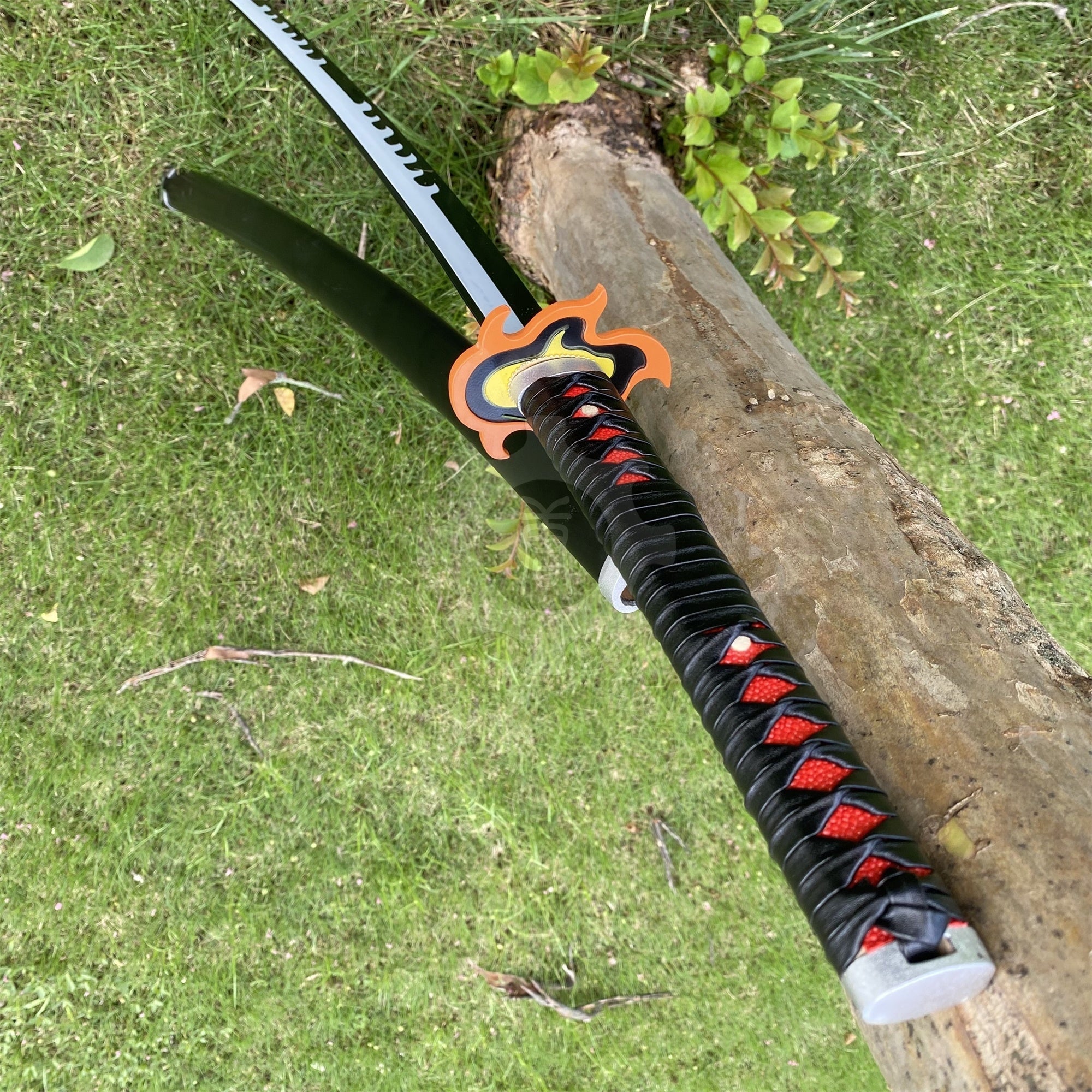 Tanjiro 3rd Nichirin Sword Katana 1045 Carbon Steel Version - Tophatter Daily Deals