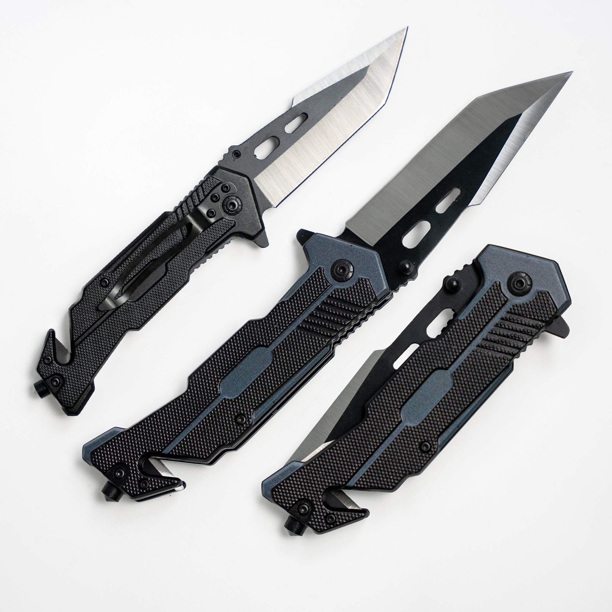 Fire and Steel - Tanto Folding Knife Black Fire and Steel Exclusive - Tophatter Daily Deals