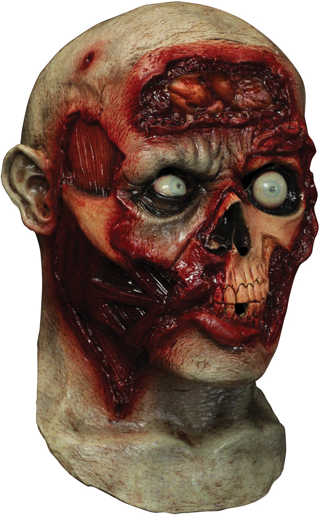 Digital Pulsing Zombie Brains Mask Halloween Masks - Tophatter Daily Deals