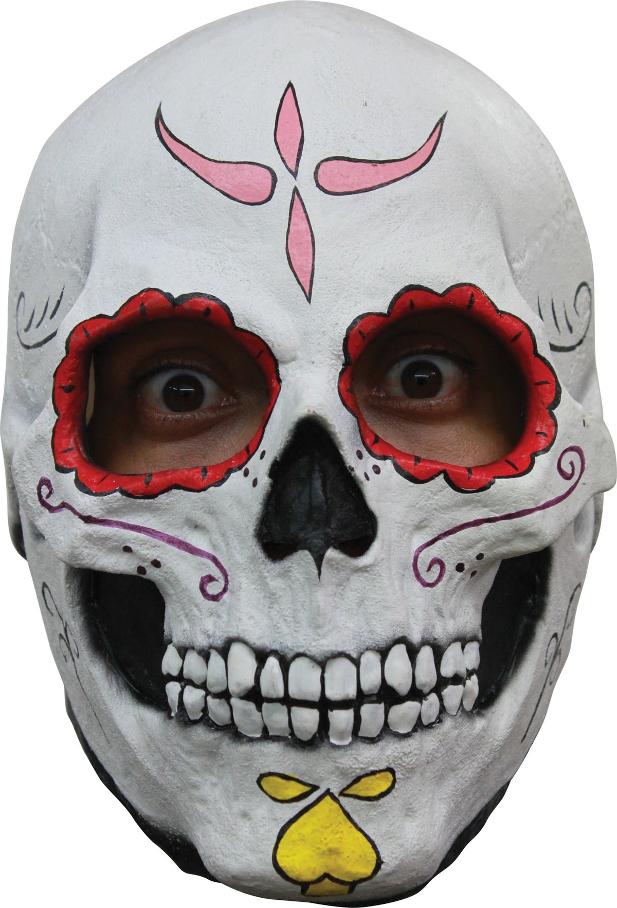 Catrina Skull Latex Mask Halloween Skeleton Decorations - Tophatter Daily Deals