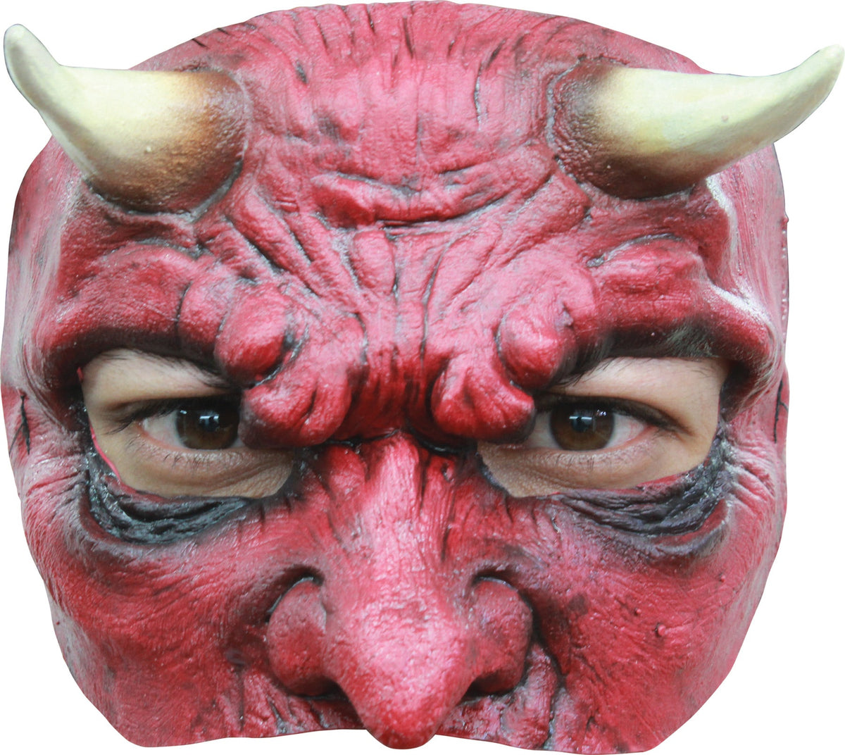 Devil Latex Half Mask Halloween Masks - Tophatter Daily Deals