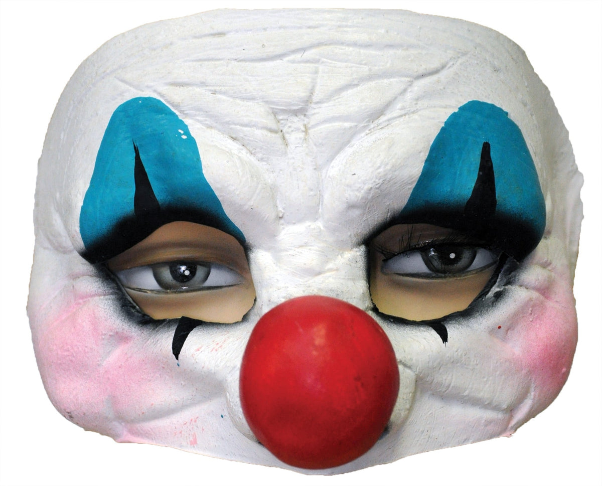 Happy Clown Latex Half Mask Halloween Masks - Tophatter Daily Deals