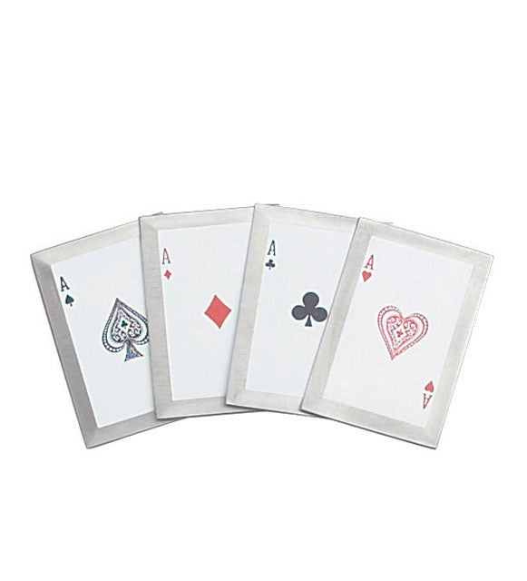 4 pcs Throwing Card Set with Four of a Kind Aces Quads - Tophatter's Guns'N'Weapons Store Collectible Weapons - Tophatter Daily Deals