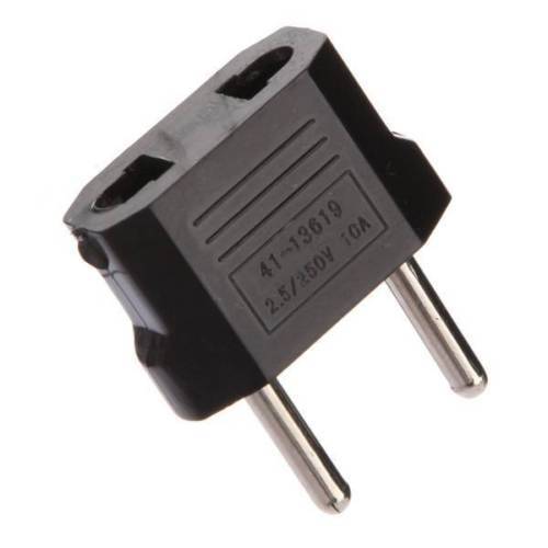 USA To European EuroEU Travel Wall Power Plug Outlet Converter Adapter - Tophatter Daily Deals