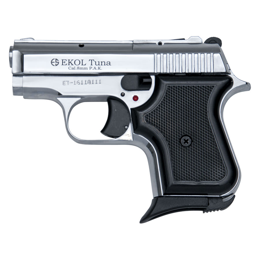 Replica Tuna V950 JF Blank Firing Pistol Chrome Finish - Tophatter's Inc. Weapons Store Online Collectible Weapons - Tophatter Daily Deals