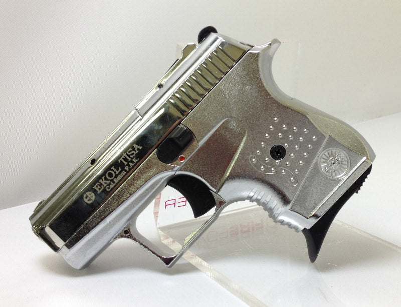 Tisa Blank Firing 8MM Gun Chrome Finish - TOPHATTER'S ARMORY DEALS Collectible Weapons - Tophatter Daily Deals