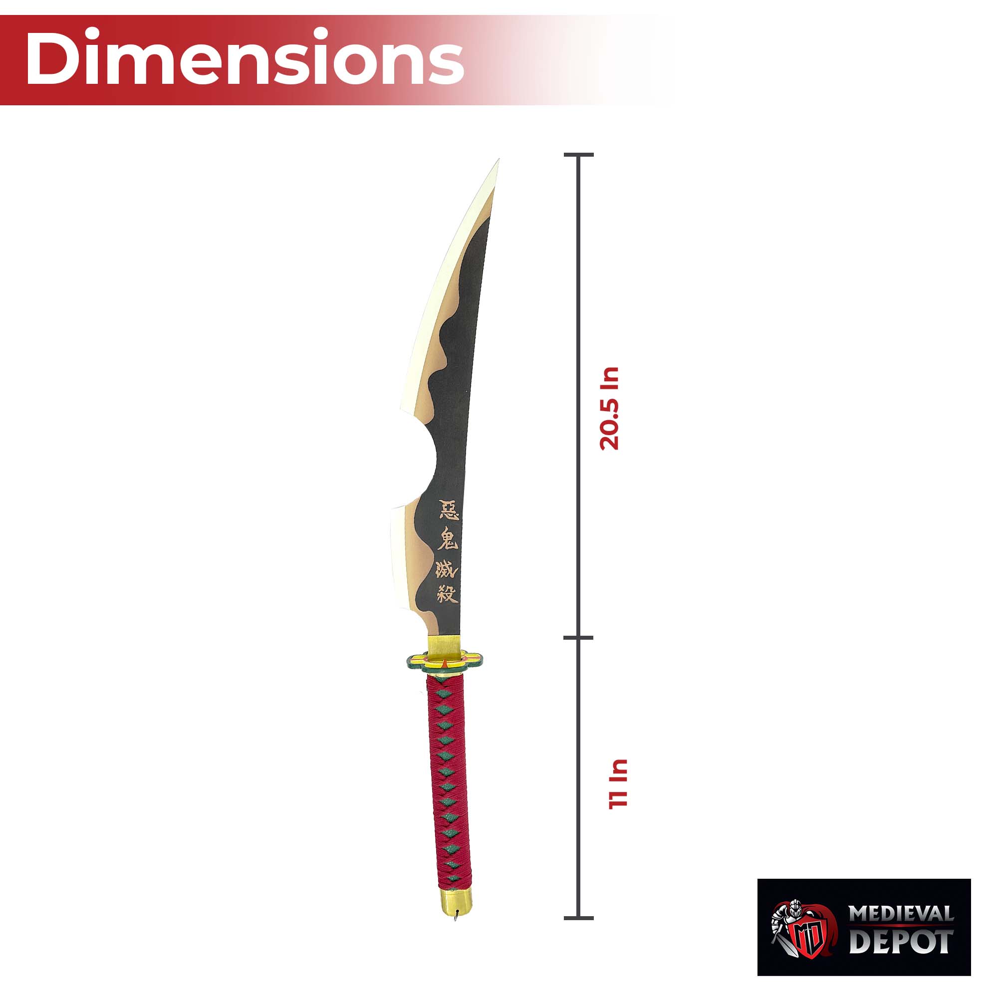 Tengen Demon Slayer Anime Duel Wield Sword Set Swords - Tophatter Daily Deals